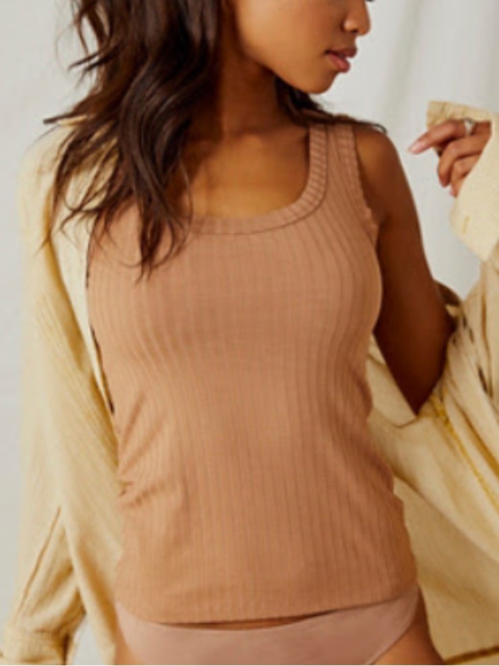 free people raw edge tank